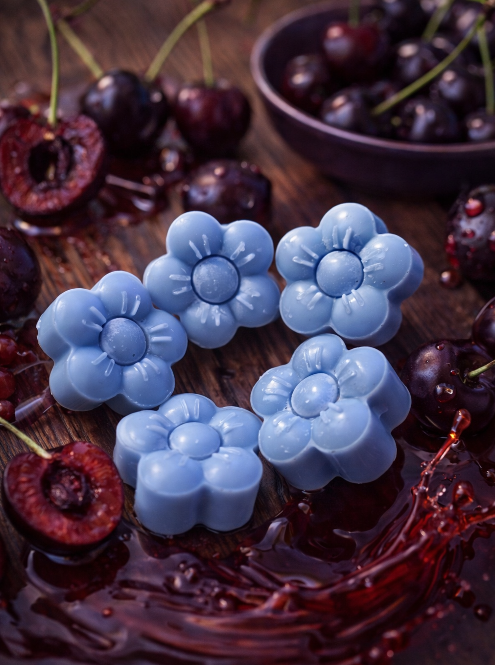 Lot 5 fondants parfumés cerise