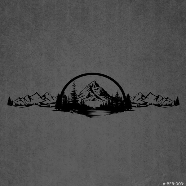 Berg Panorama Aufkleber für Camper & Wohnmobil – Vanlife Berglandschaft Sticker aus Oracal Markenvinyl