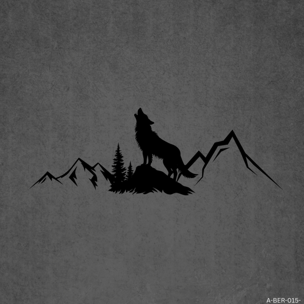 Wolf Berg Aufkleber für Camper & Wohnmobil – Vanlife Wolf Sticker aus Oracal Markenfolie – Outdoor Auto Aufkleber