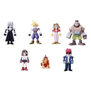 Final Fantasy VII Polygon mini figures.