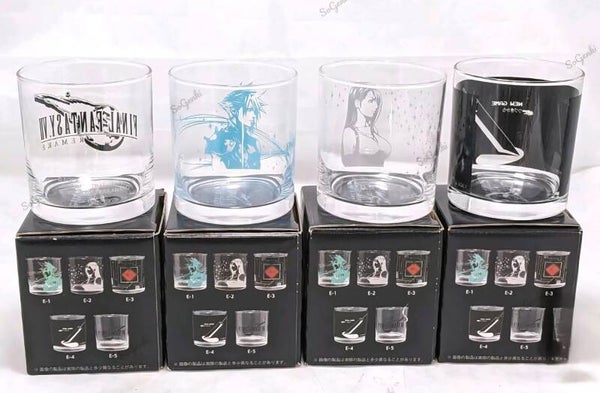 Final Fantasy VII Remake drink glazen.
