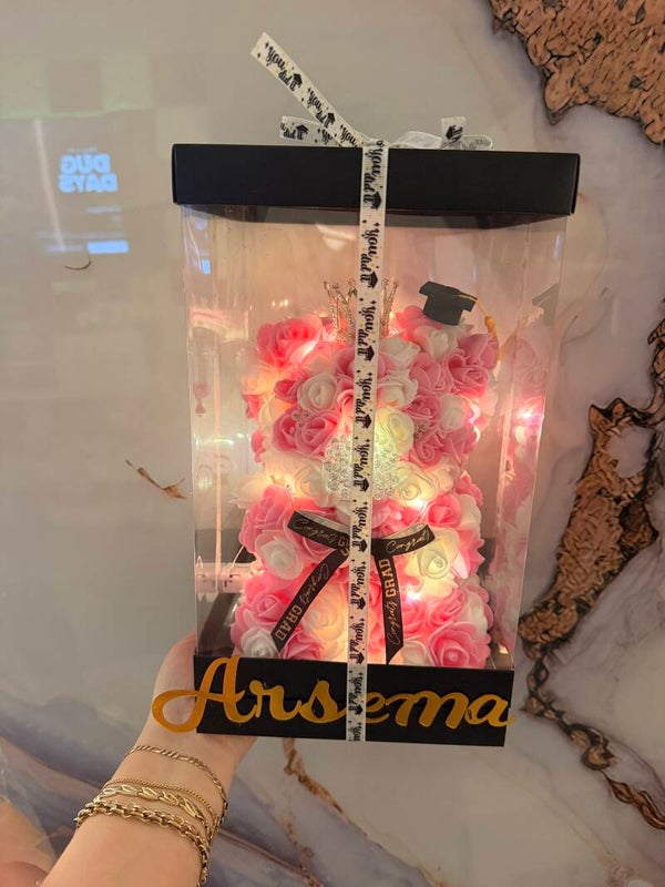 Custom Rose Bear Gift Box