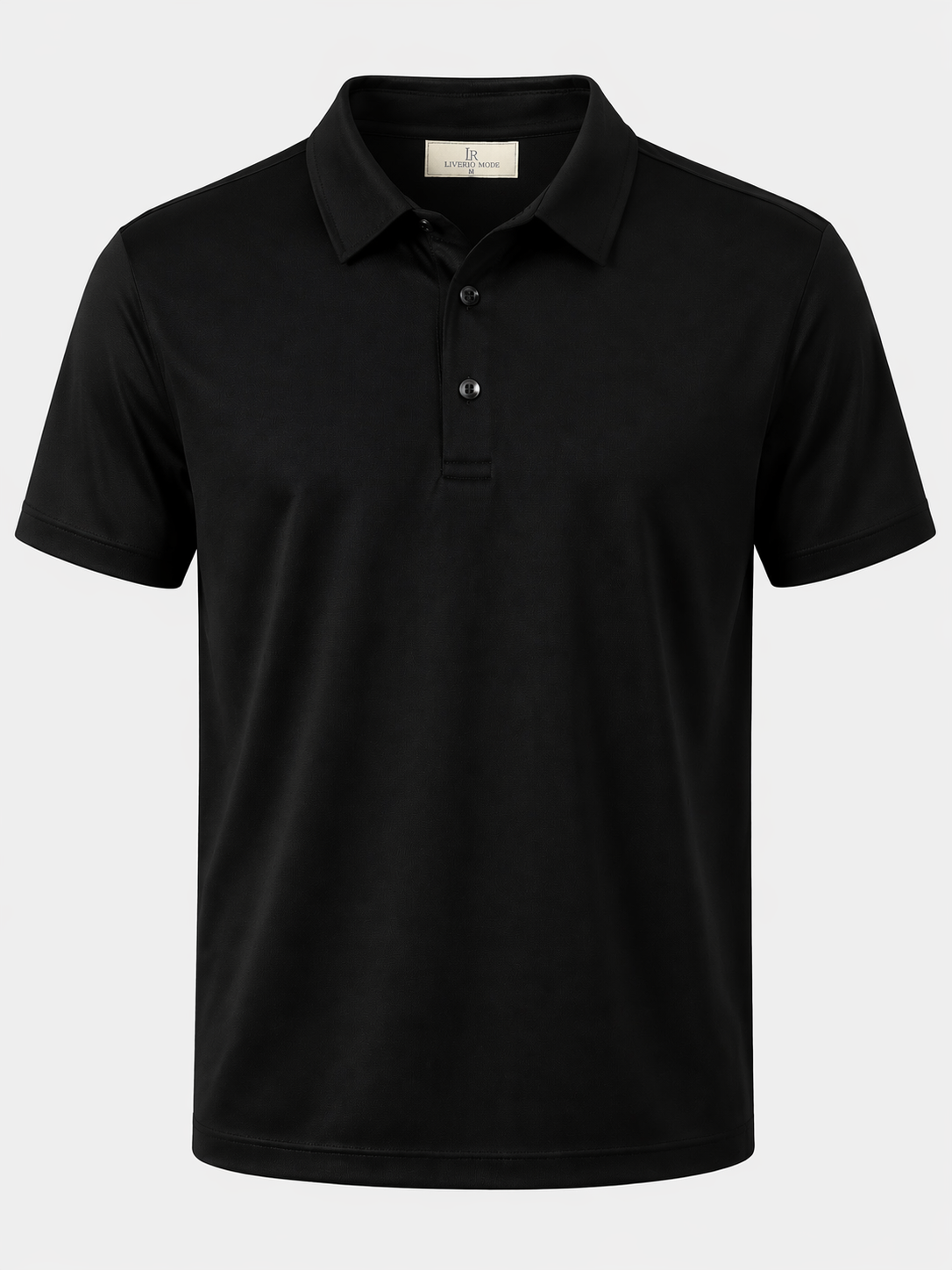 Glans Polo Shirt Zwart