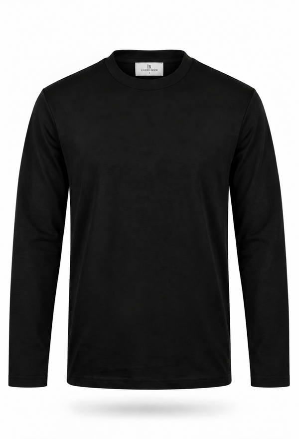 Longsleeve Glans zwart