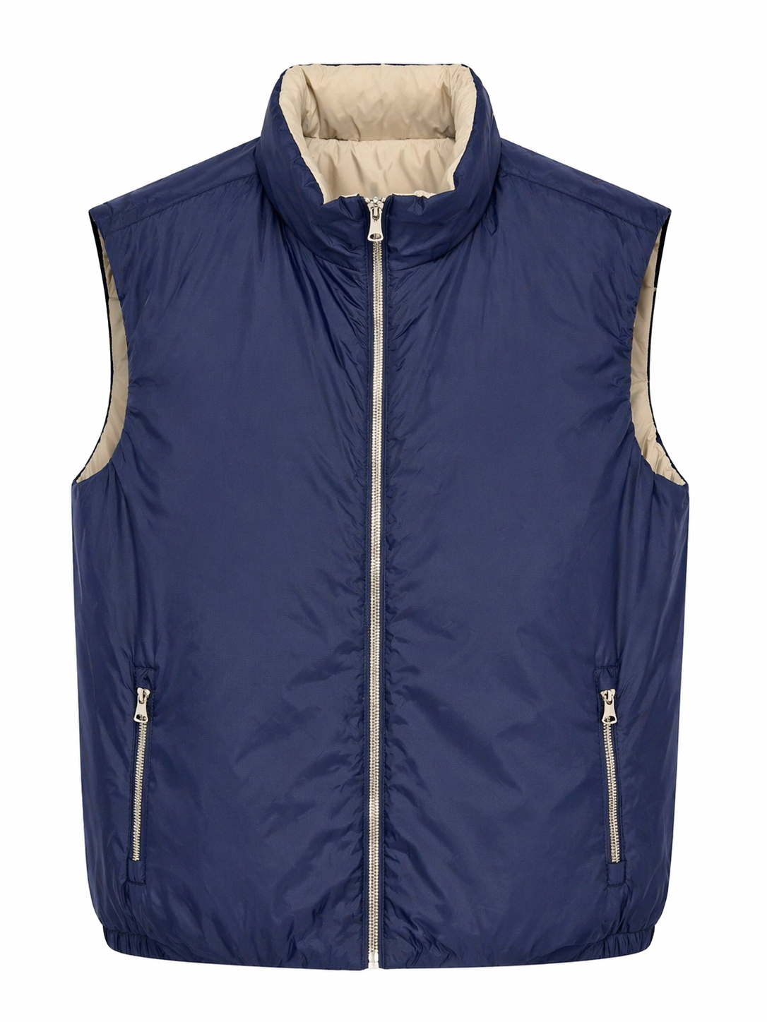 TWEEZIJDIG RESORT BODYWARMER DONKER BLAUW
