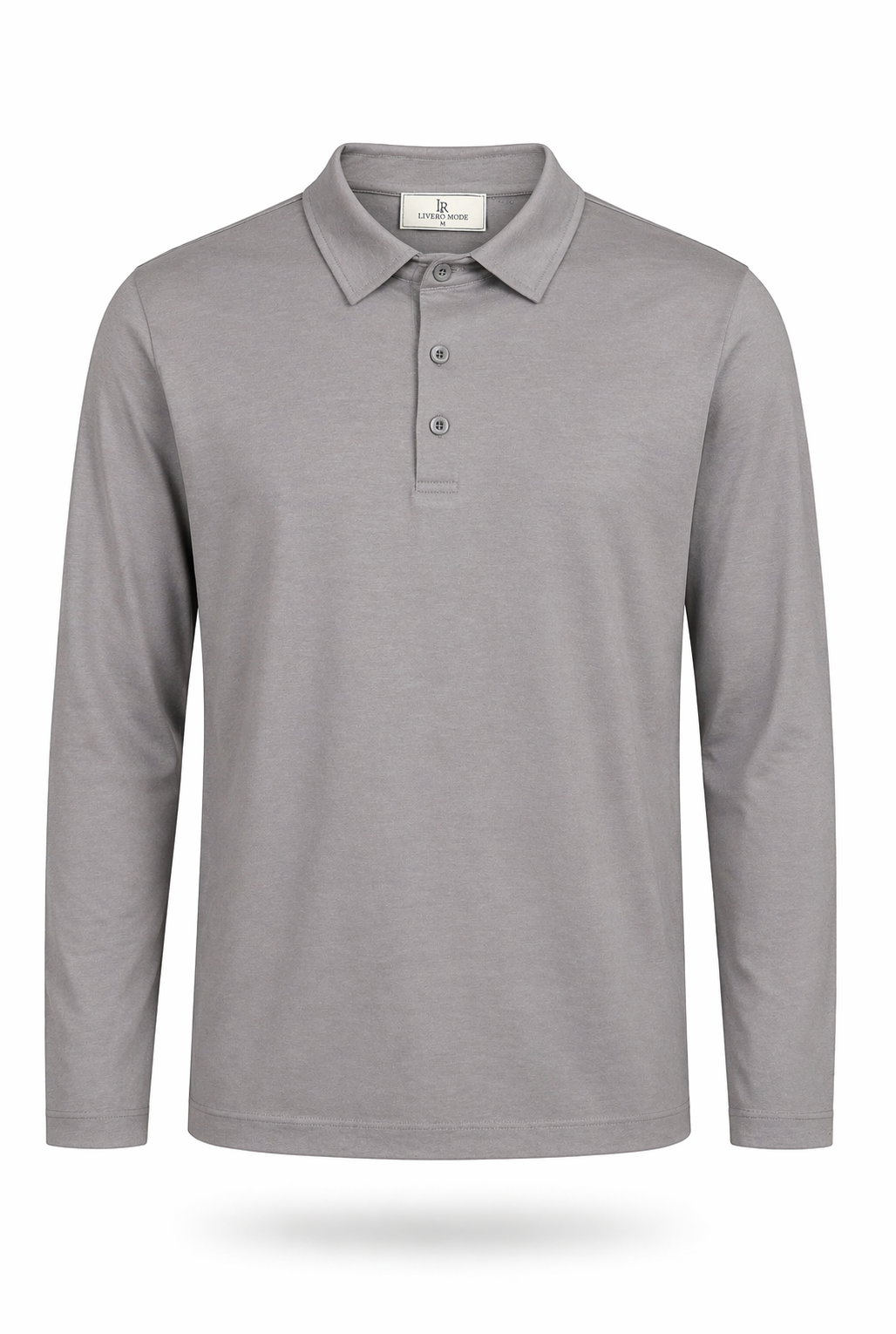 Glans Polo Langemouw Grijs