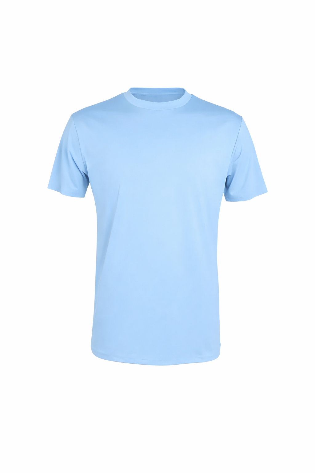 Glans T-shirt Lichtblauw