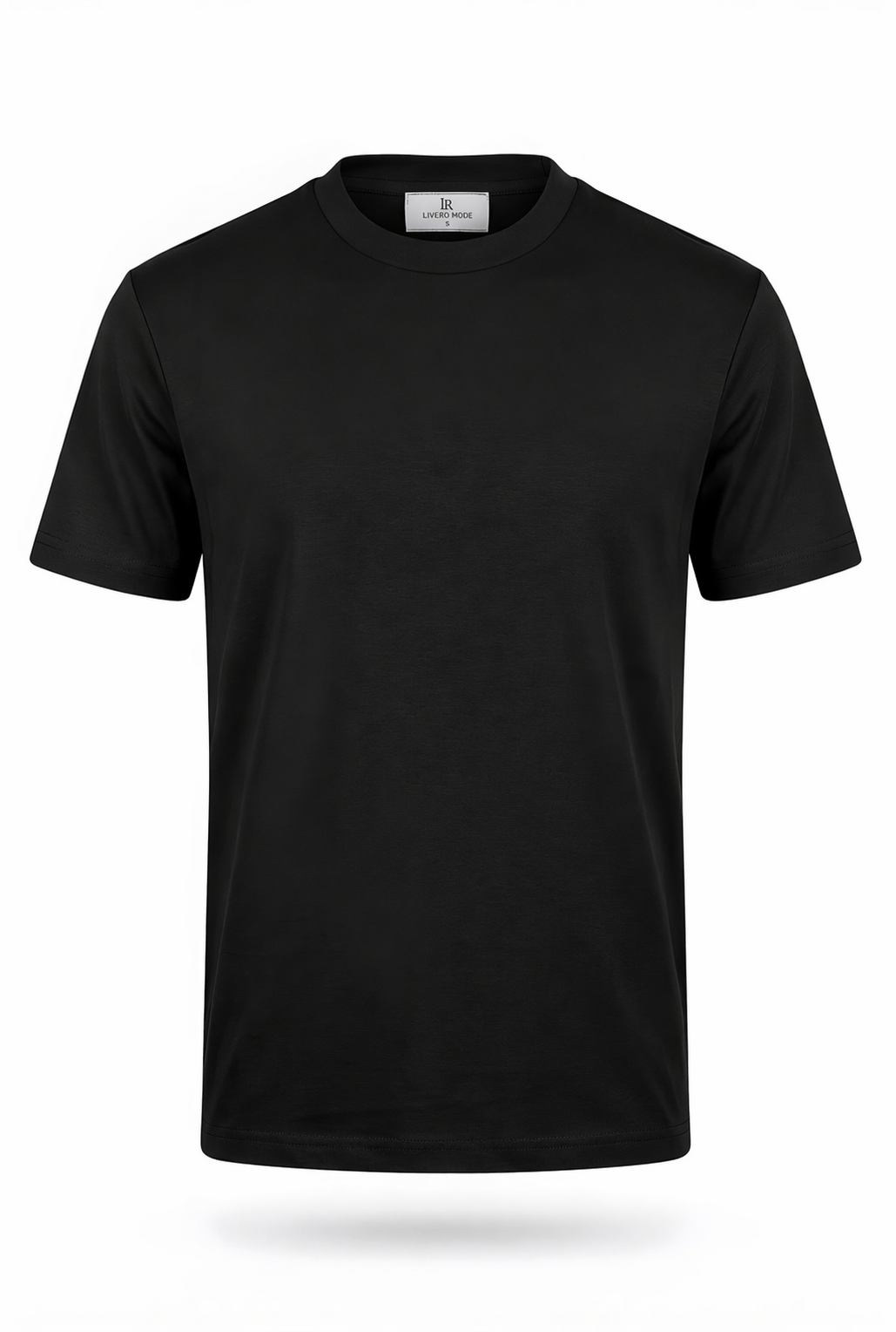 Glans T-shirt Zwart
