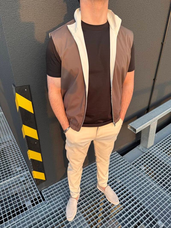 Bodywarmer Dubbelzijdig Bruin