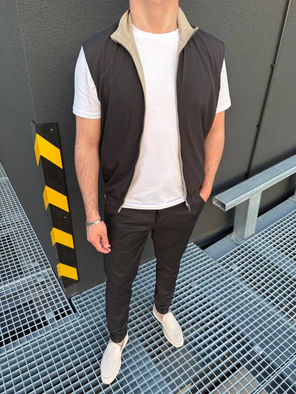 Bodywarmer Dubbelzijdig Zwart