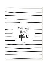 Zoedt cadeaukaartje "Voor mijn lieve opa"