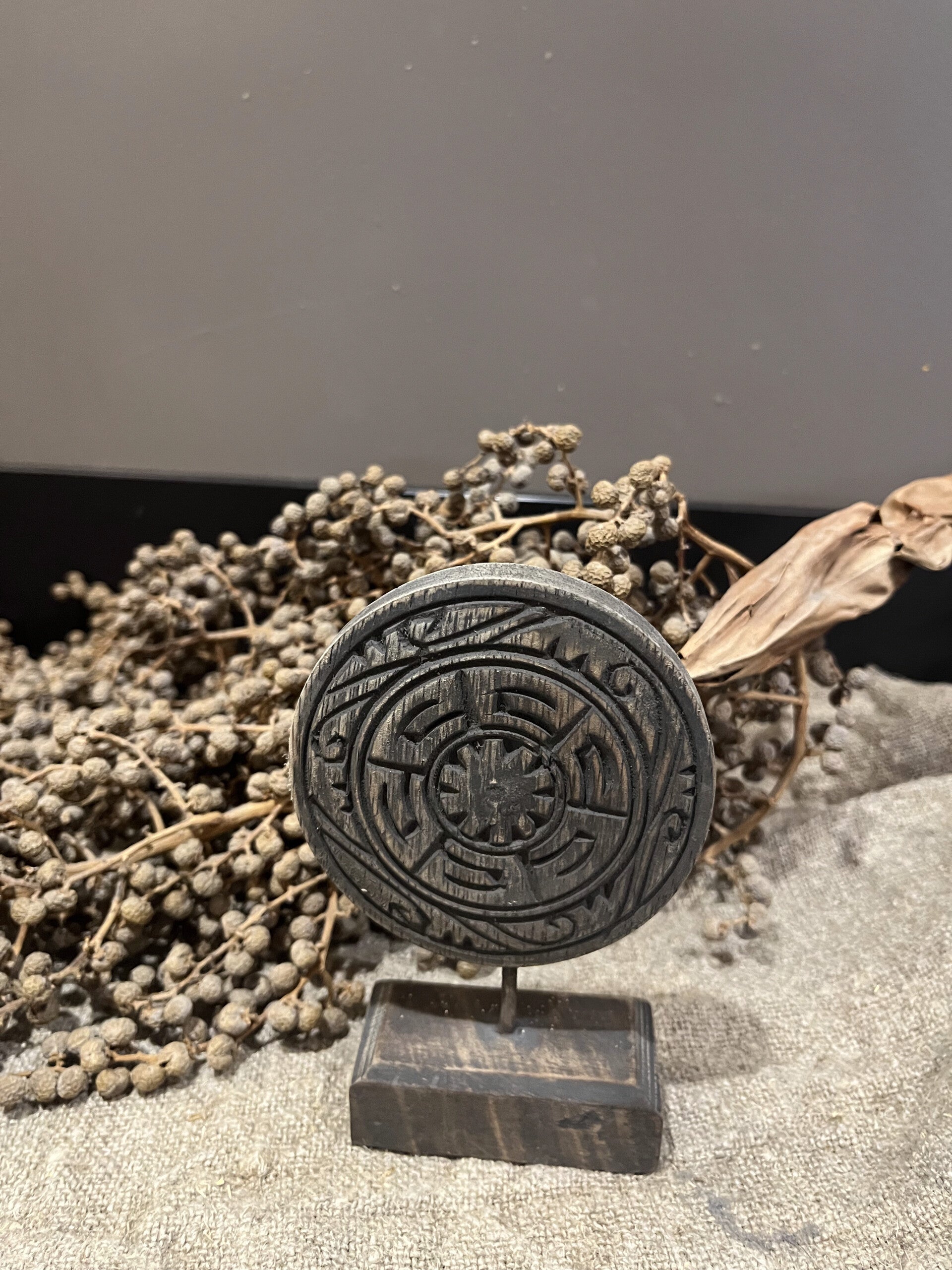 Ornament Op Voet Rond