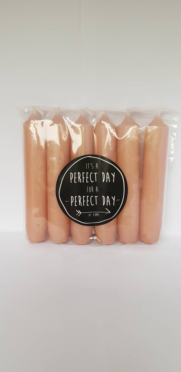 Rustik Lys kaarsen 6 stuks Blossom