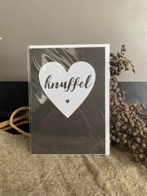 Wenskaart "knuffel"