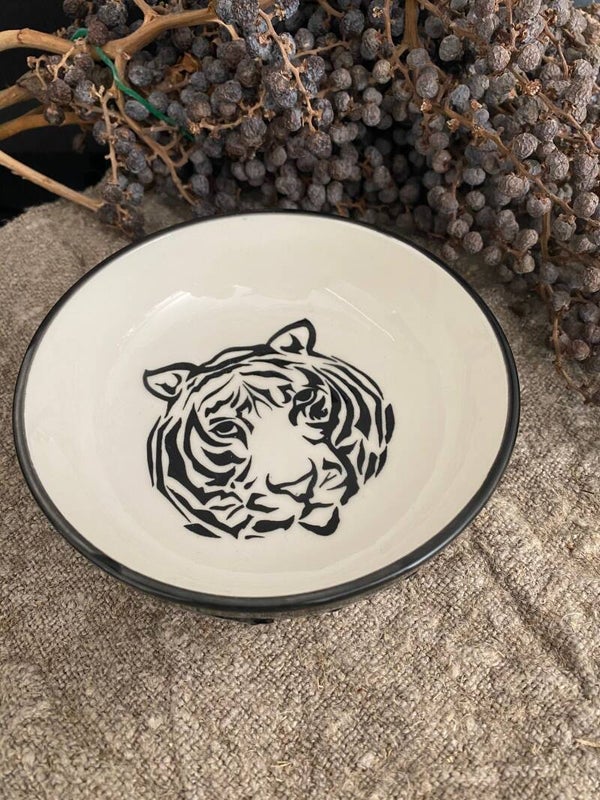 Housevitamin schaal met tijgerprint