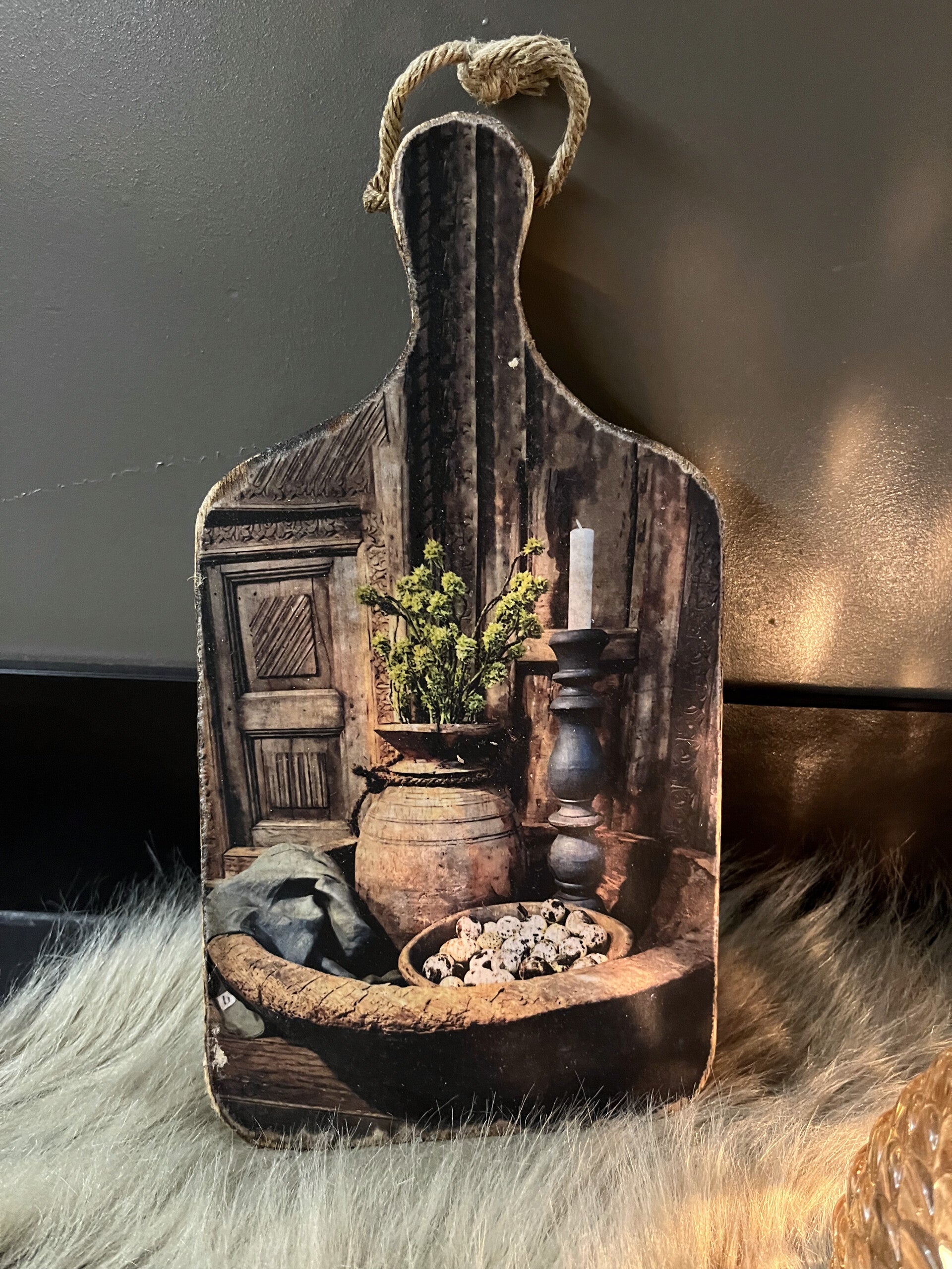 Houten Wandplankje  Landelijke Afbeelding