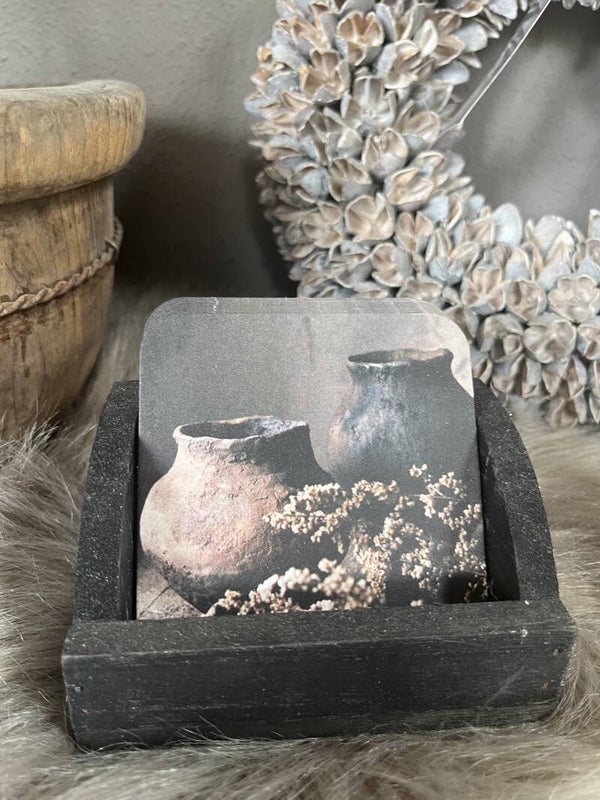 Onderzetter Landelijk Stenen Potten