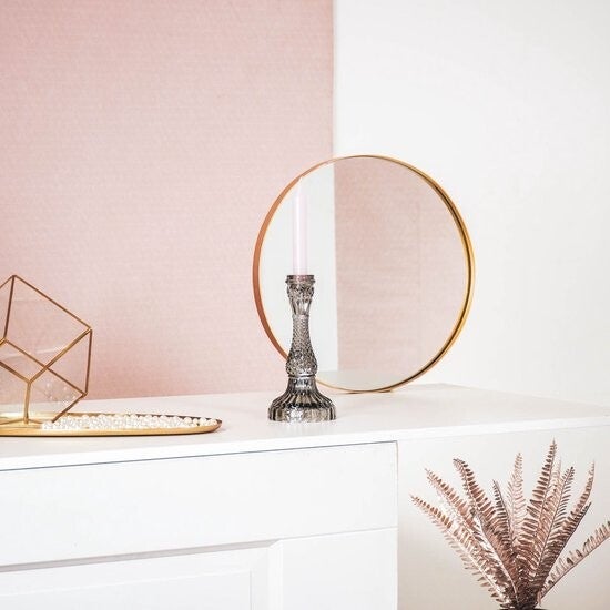 Housevitamin Glazen  Kandelaar Smokey Grey