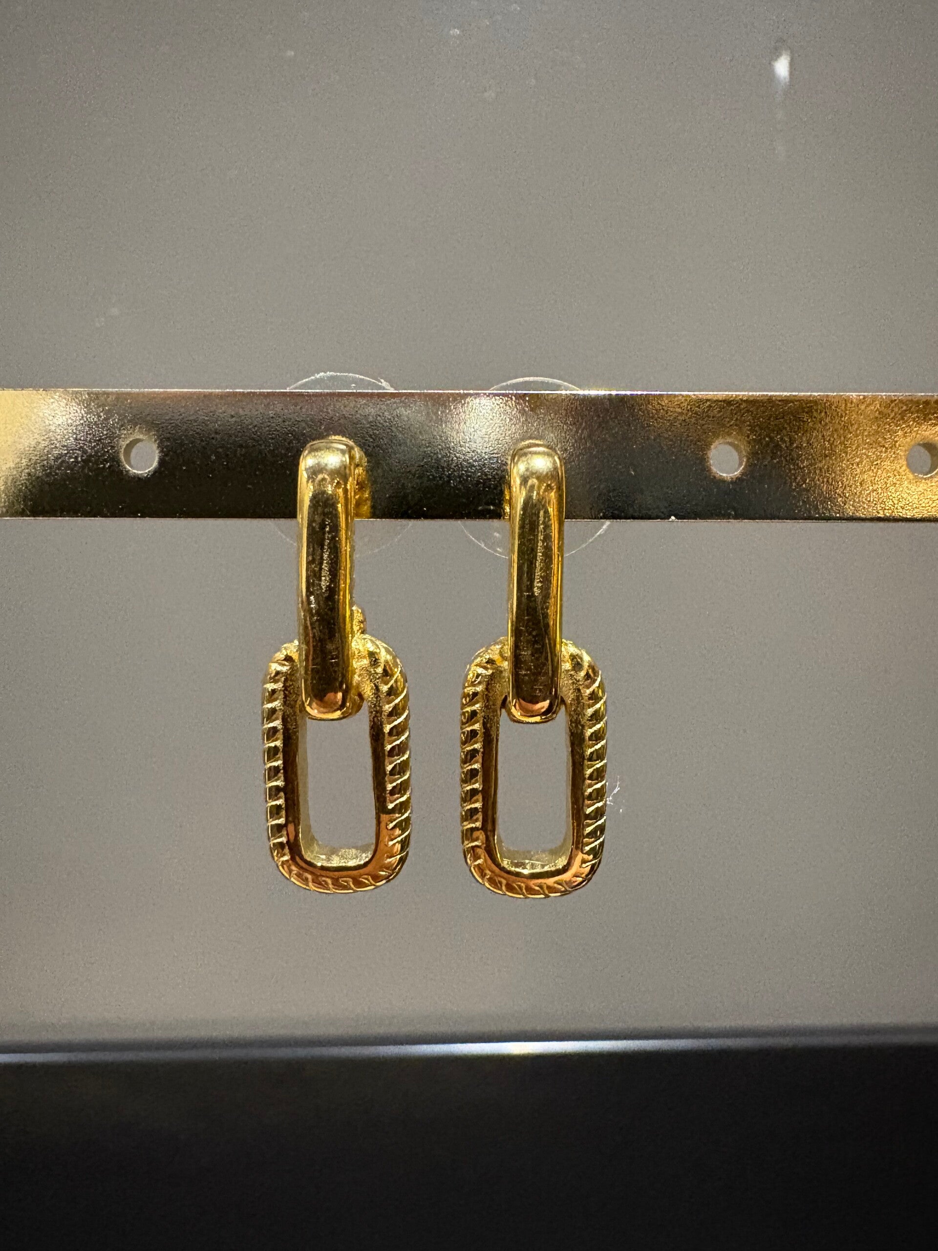 Oorhanger Trendy 'goud' Dubbel