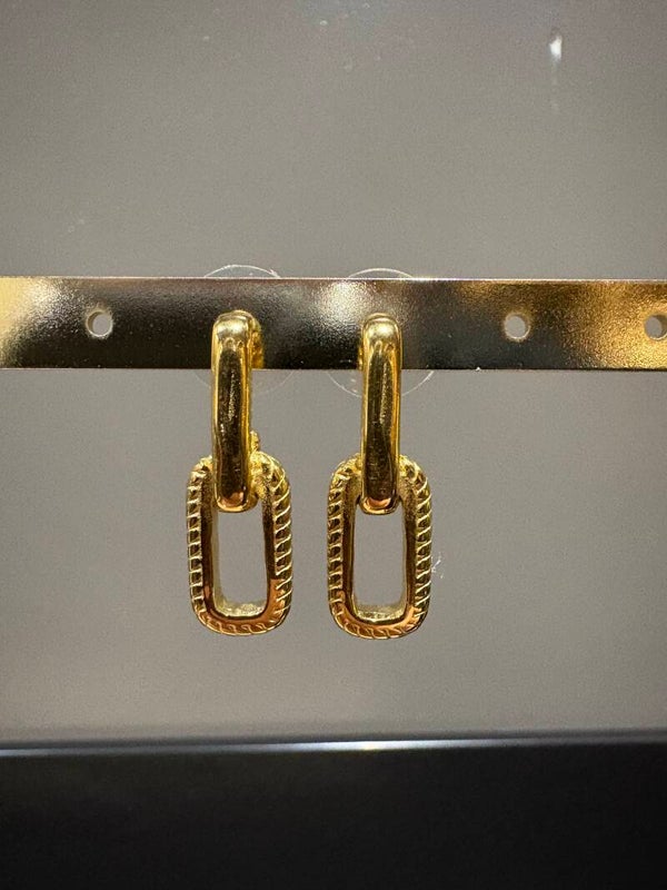 Oorhanger Trendy 'goud' Dubbel