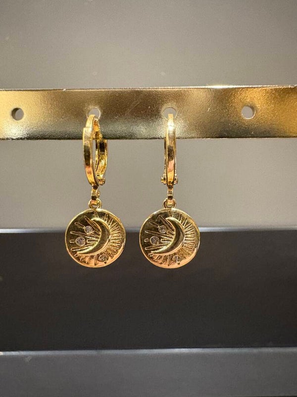 Oorring 'Goud' Met Maan