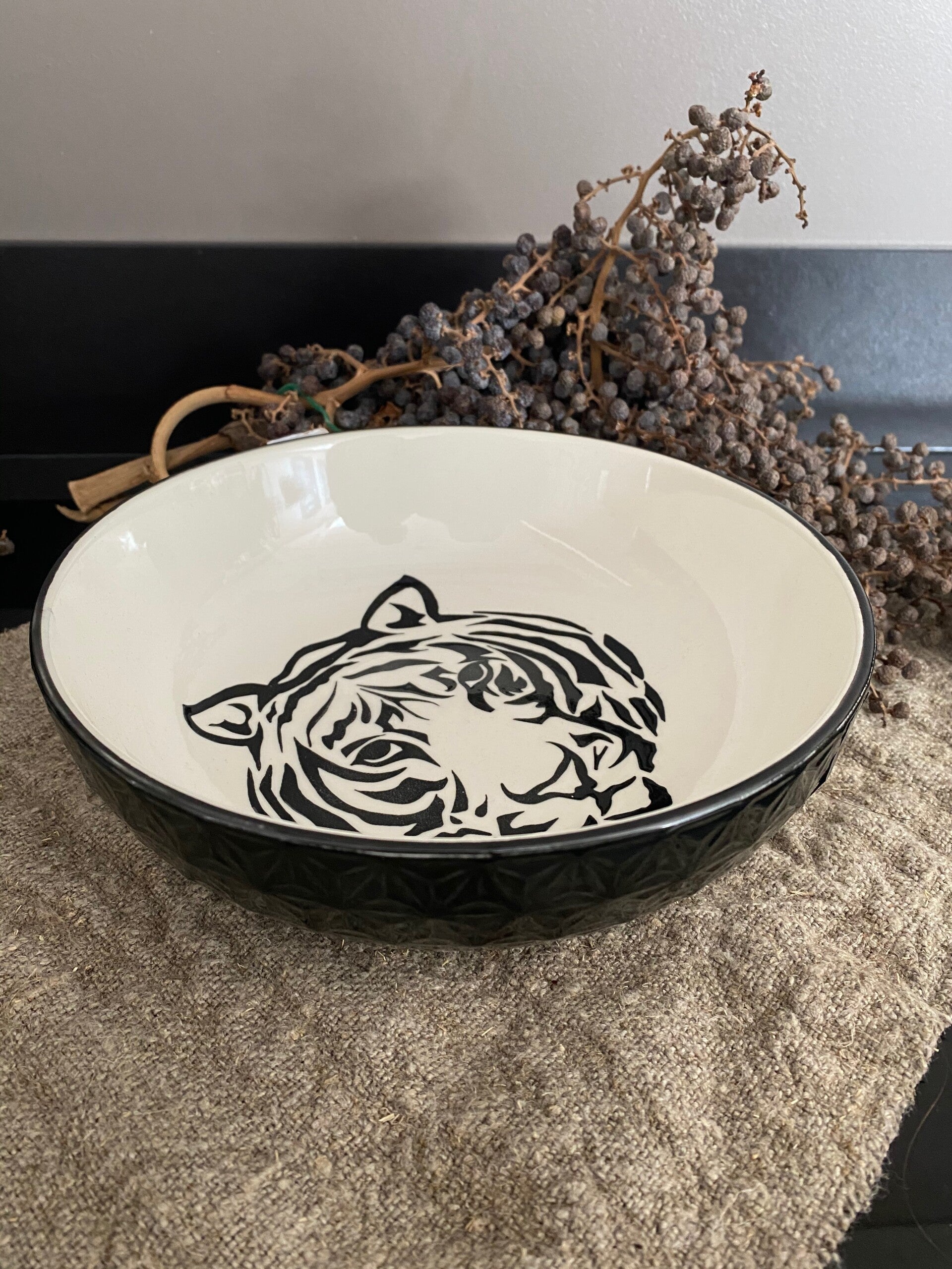 Housevitamin schaal met tijgerprint