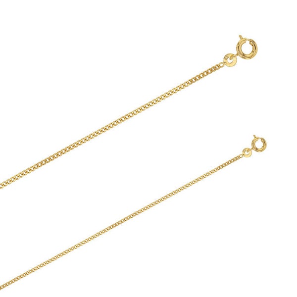 Chaîne de cou maille gourmette Plaqué Or