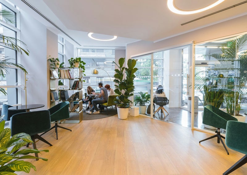 Foto Büro mit vielen Pflanzen