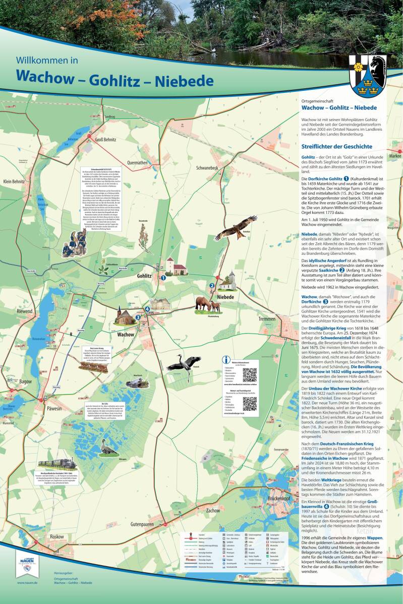 Wachow-Gohlitz-Niebede, Infotafel