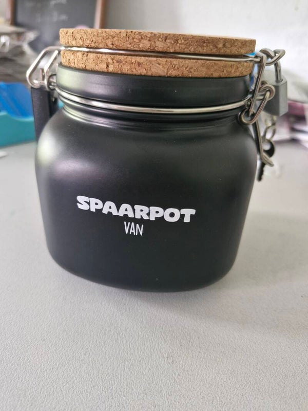 Spaarpot met slot