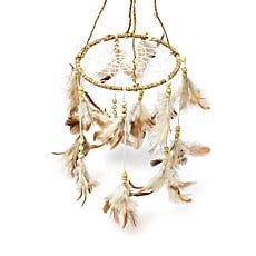 Dromenvanger hennep rond bruin / créme