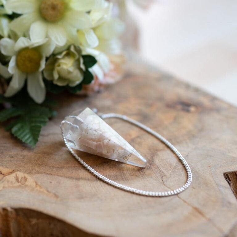 Pendel Edelsteen Perzik Maansteen Orgone Roze