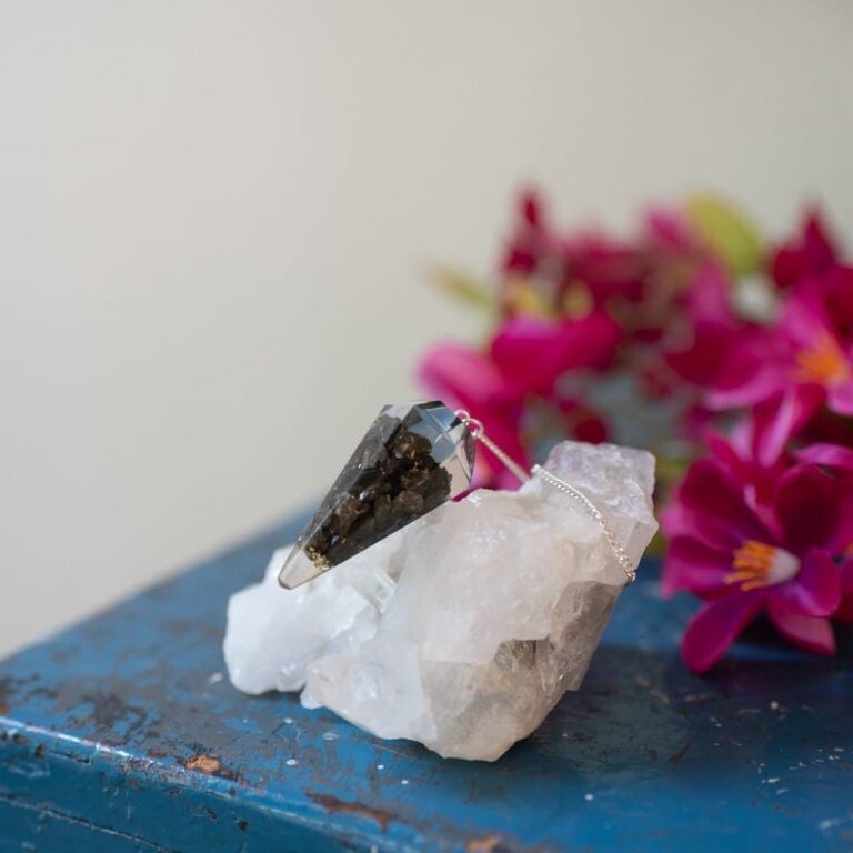 Pendel Edelsteen Pyriet Orgone Zwart