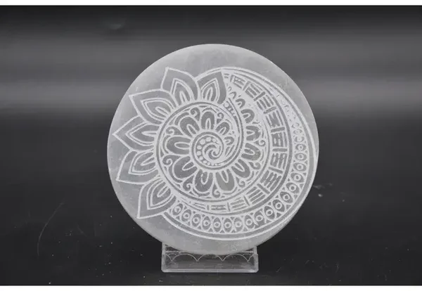 Seleniet Oplaadsteen Mandela 10x12cm