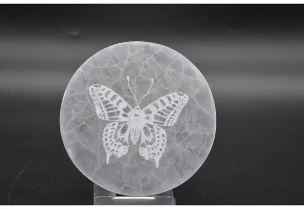 Seleniet Oplaadsteen Vlinder 10x12cm