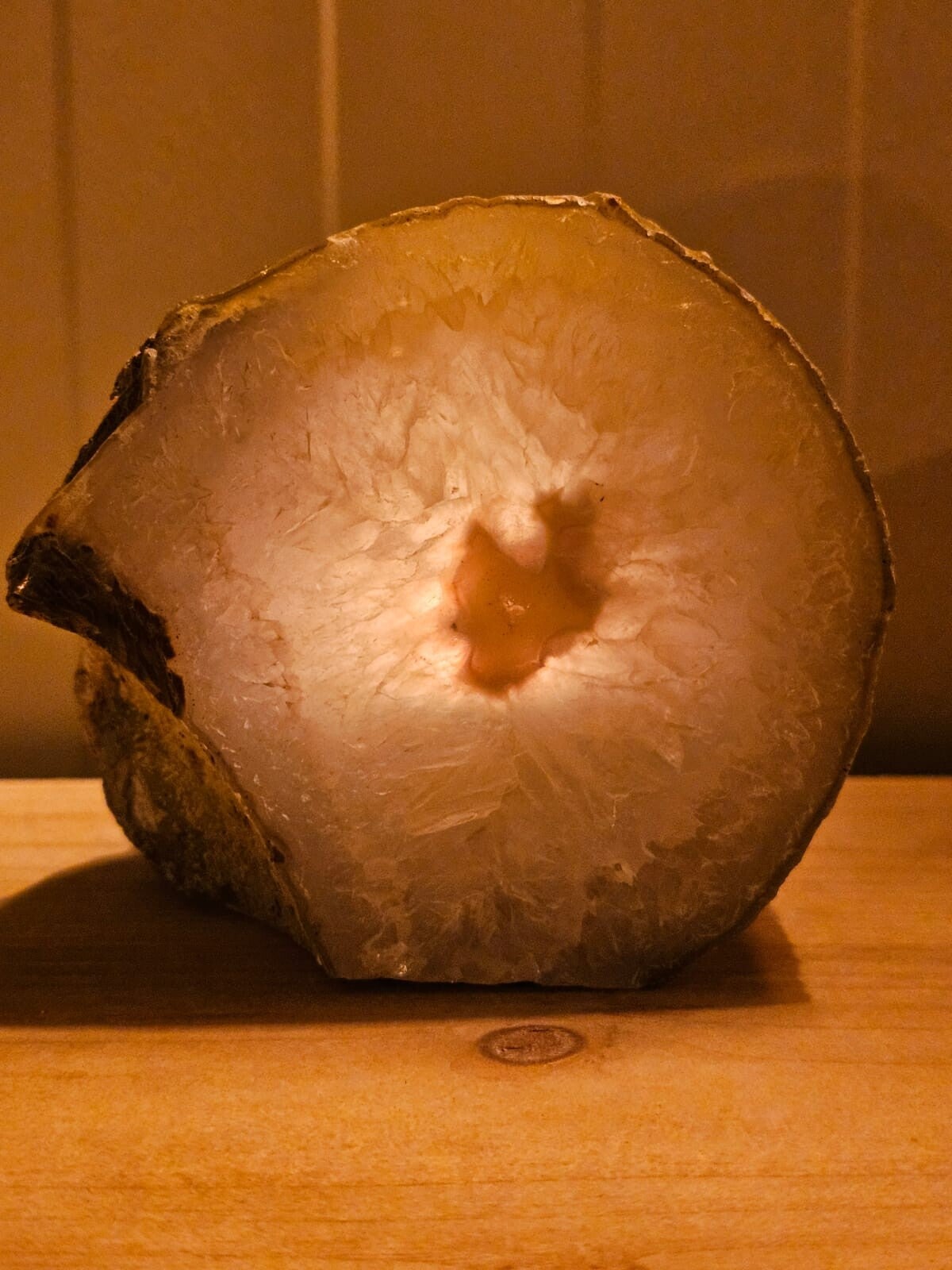 Agaat waxinelichthouder hoog