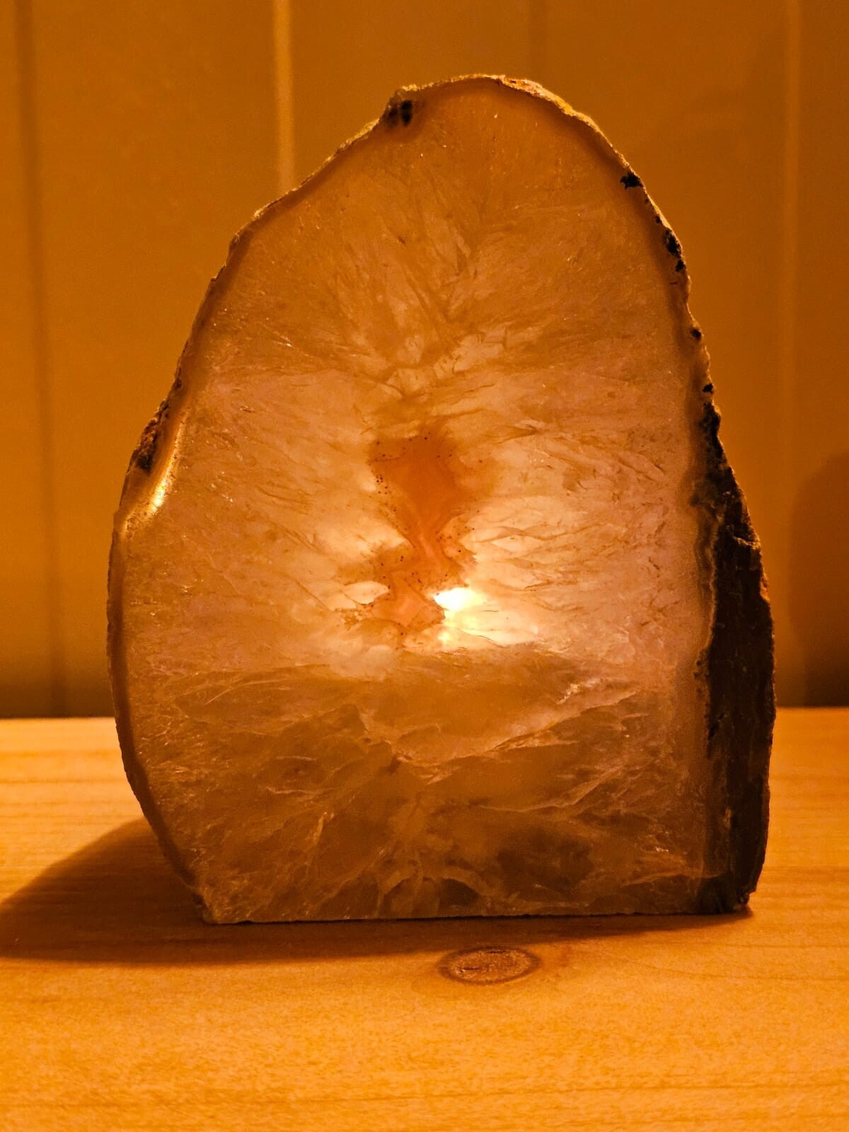 Agaat waxinelichthouder hoog