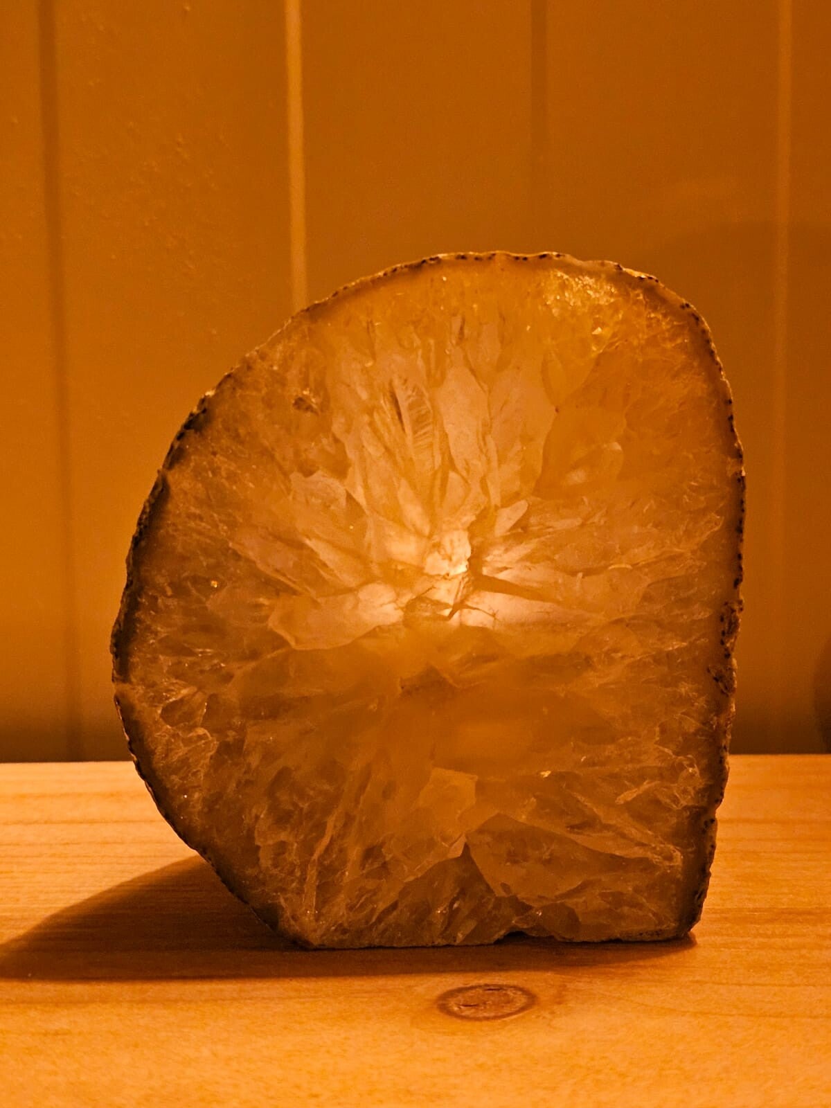 Agaat waxinelichthouder hoog