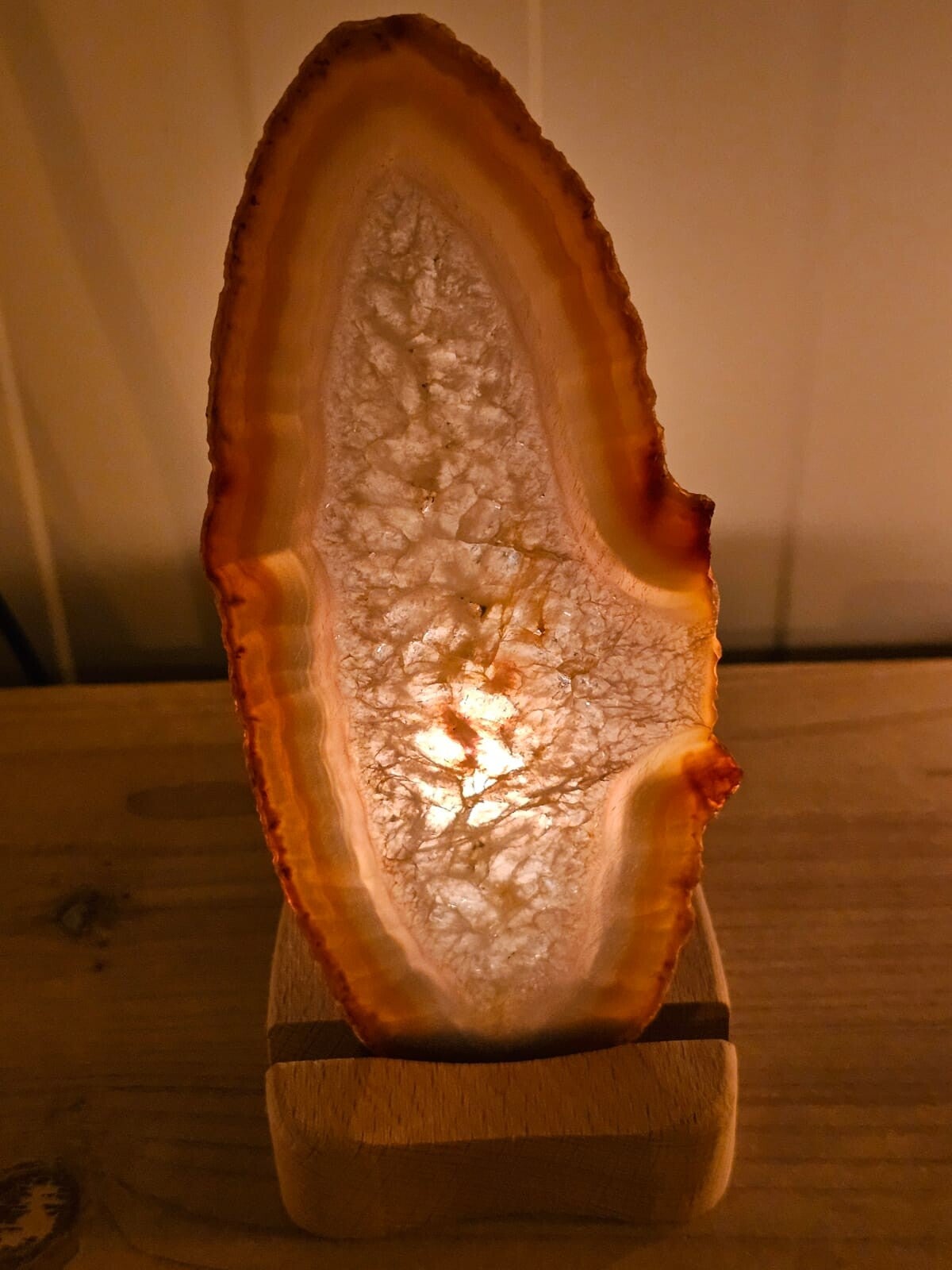 Agaatschijf waxinelichthouder