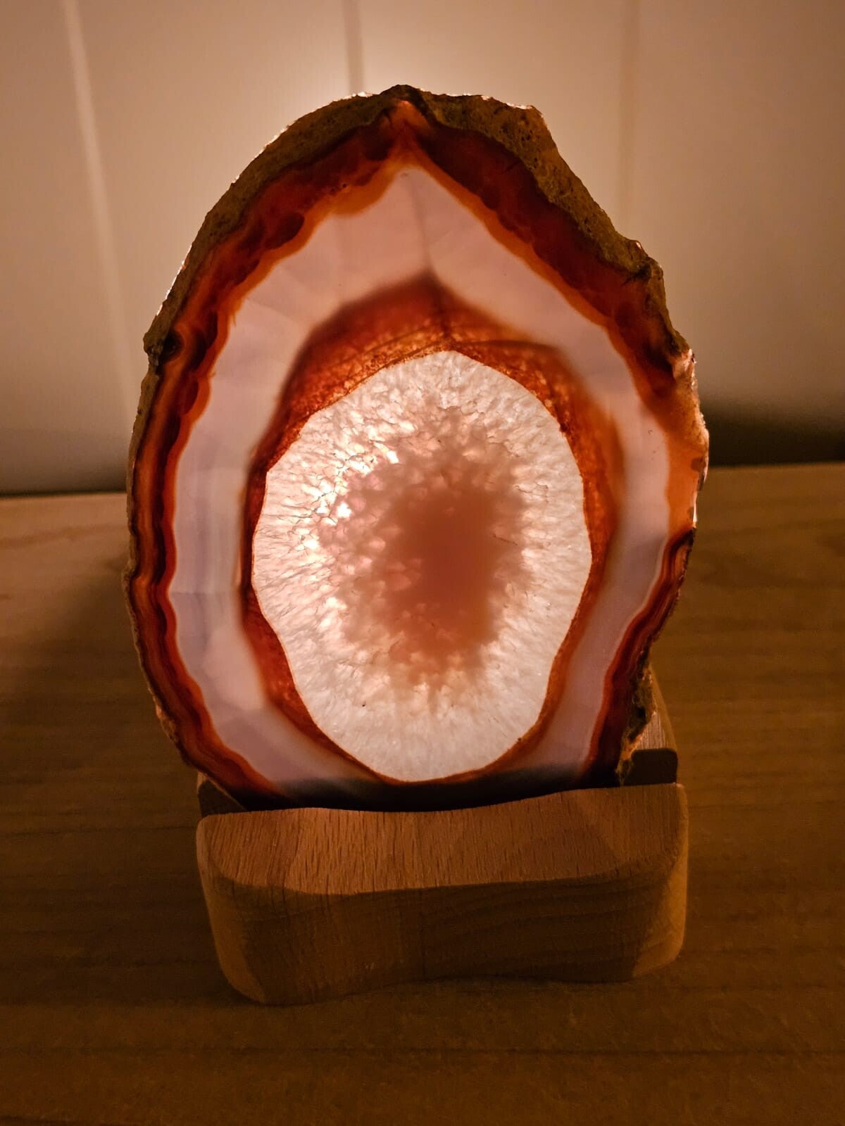 Agaatschijf waxinelichthouder