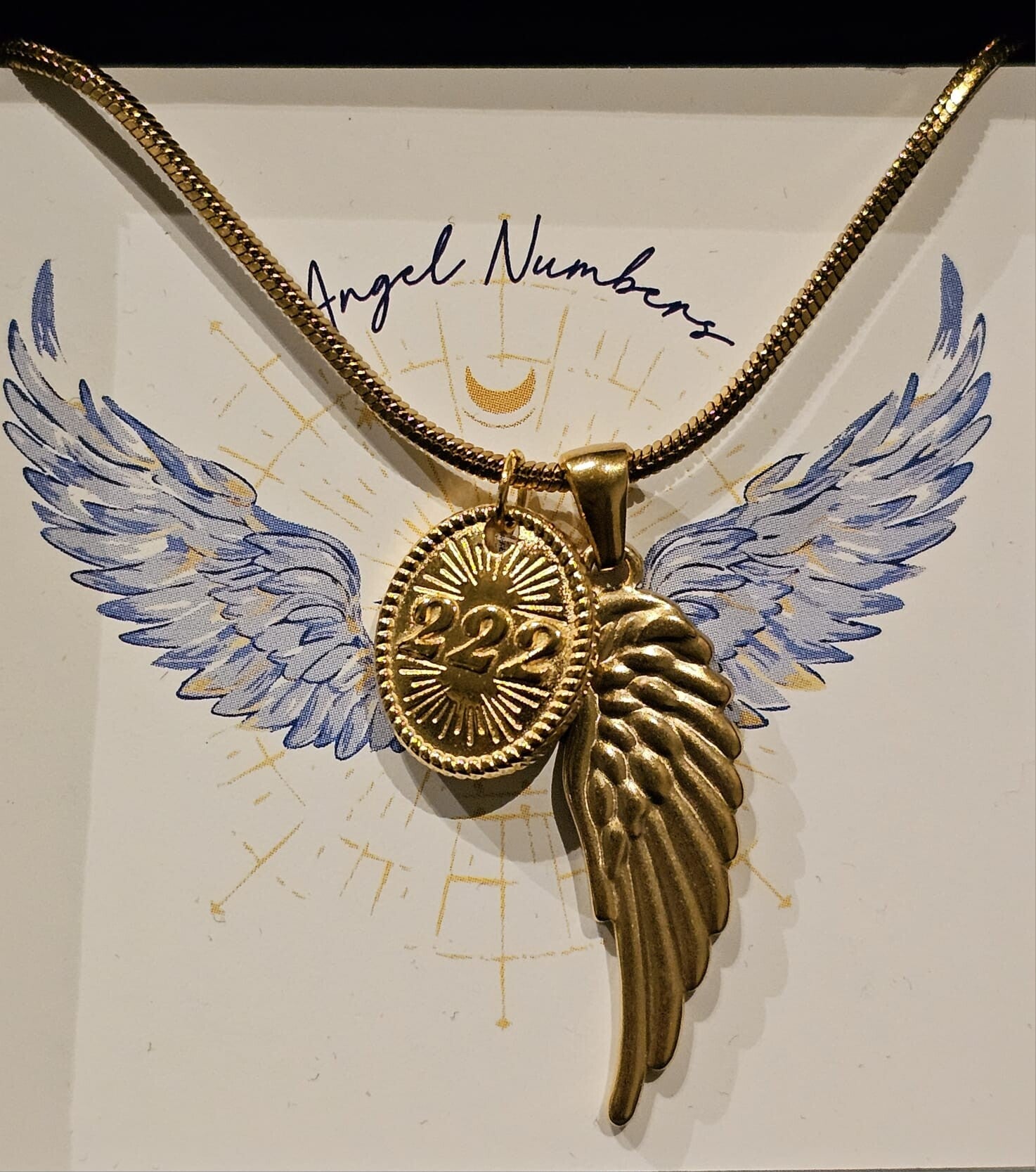 Engelennummer ketting 222