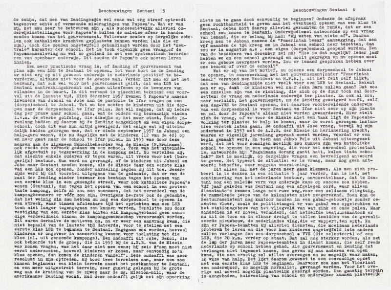 0092-1 Lubert van de Berg 9 Februari 1958 - Enkele beschouwingen over de streek tussen Hollandia-Binnen en Sentani p 5 - 6