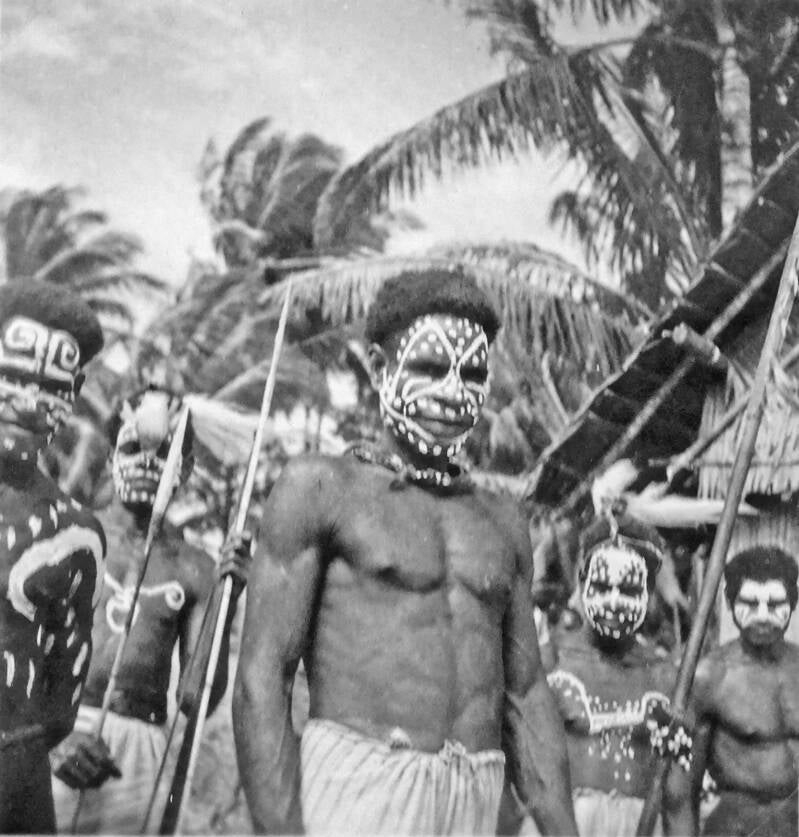 Boelaatrs Mappi 20218 Serie BVI-3473 Beschilderde mannen te Dagimon