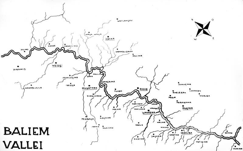 Kaart Baliemvallei