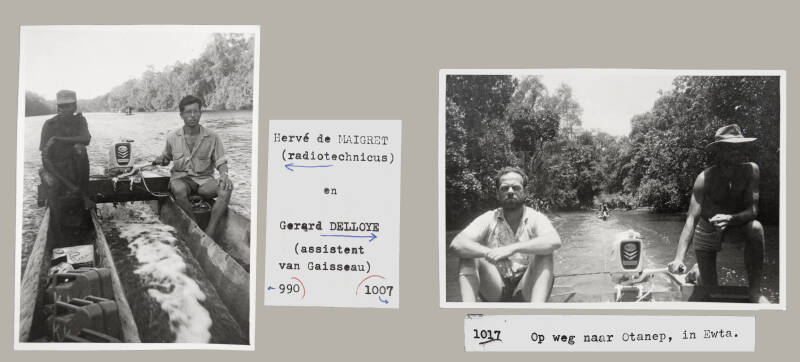 Kees van Kessel 990 en 1017 Herve de Maigret radiotechnicus en Gerard Delloye