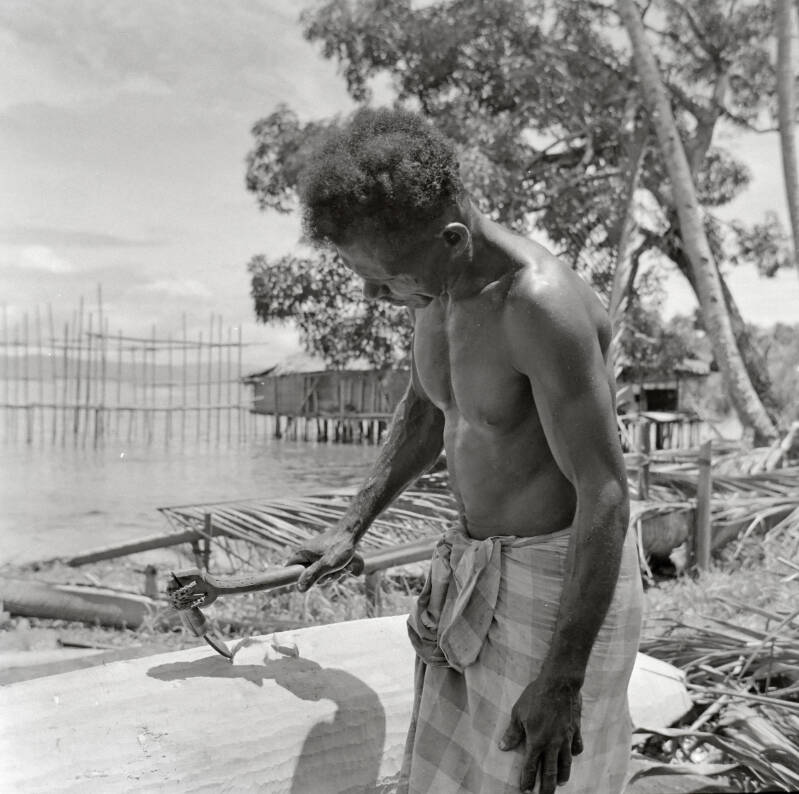 Man maakt prauw Diapositief PKN