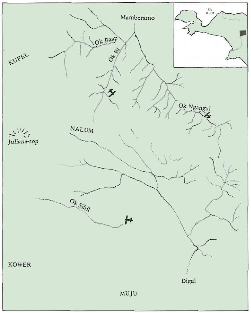 Kaart uit Mannen in het Draagnet - Sibbele Hylkema 1974