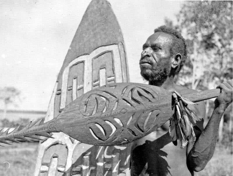 Nederlands Nieuw-Guinea  Juli 1959 foto Jaqai J Boelaars