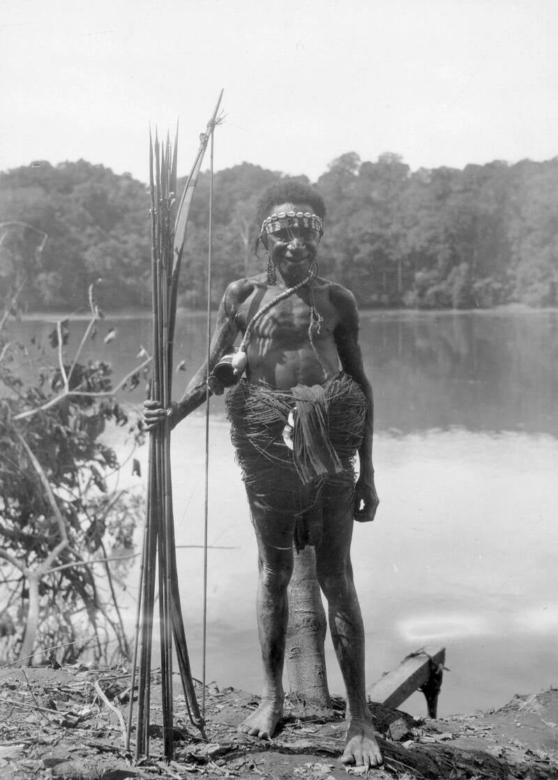 Kauwera Papoea's 1926. Foto C.C.F.M. Le Roux. Utrechts Archief