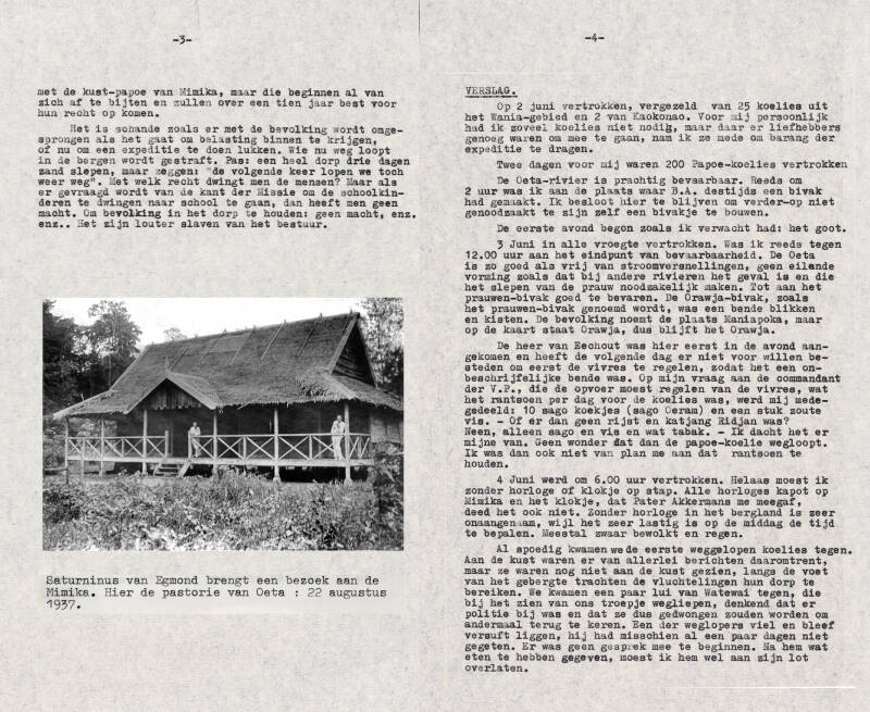 Verslag Tillemans - tocht naar de Wisselmeren 2 juni - 18 juli 1938 3-4